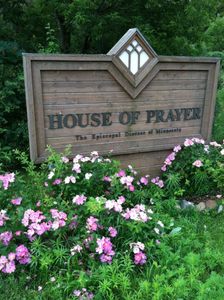 house of prayer sign with roses